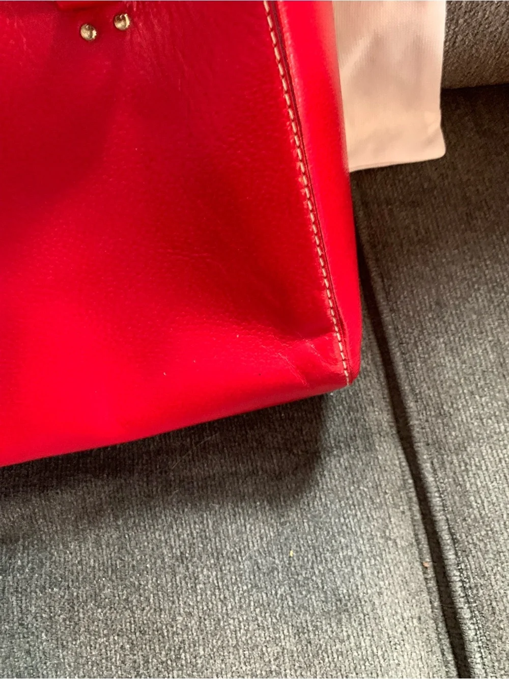 kate spade Red Leather Top-Handle Satchel. Never used.